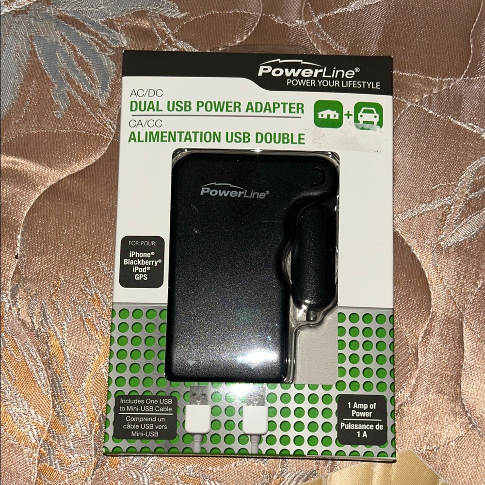 Dual USB Power Adapter - Black